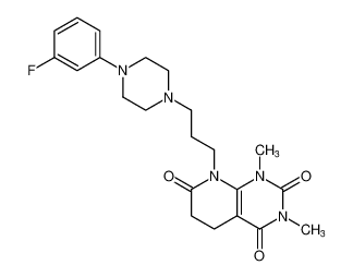 8-(3-(4-(3-fluorophenyl)piperazin-1-yl)propyl)-1,3-dimethyl-5,8-dihydropyrido[2,3-d]pyrimidine-2,4,7(1H,3H,6H)-trione CAS:89988-89-6 manufacturer & supplier