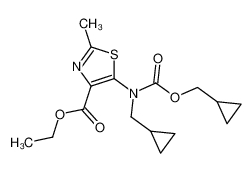 5-(cyclopropylmethoxycarbonyl-(cyclopropylmethyl)-amino)-2-methyl-thiazole-4-carboxylic acid ethyl ester CAS:899898-34-1 manufacturer & supplier