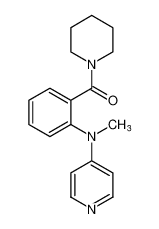 Piperidine, 1-[2-(methyl-4-pyridinylamino)benzoyl]- CAS:89990-27-2 manufacturer & supplier