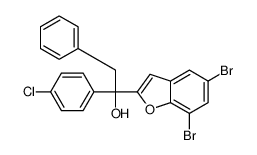 1-(4-chlorophenyl)-1-(5,7-dibromo-1-benzofuran-2-yl)-2-phenylethanol CAS:89998-96-9 manufacturer & supplier