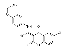 (3Z)-6-chloro-3-[(4-ethoxyanilino)-sulfanylmethylidene]chromene-2,4-dione CAS:89999-08-6 manufacturer & supplier