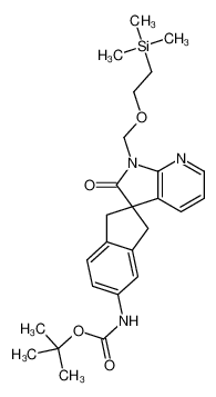 2-Methyl-2-propanyl [(2R)-2'-oxo-1'-{[2-(trimethylsilyl)ethoxy]me thyl}-1,1',2',3-tetrahydrospiro[indene-2,3'-pyrrolo[2,3-b]pyridin ]-5-yl]carbamate CAS:957121-34-5 manufacturer & supplier