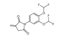 2,5-Pyrrolidinedione, 1-[3,4-bis(difluoromethoxy)phenyl]-3-methylene- CAS:96126-71-5 manufacturer & supplier