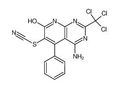 4-Amino-5-phenyl-6-thiocyanato-2-trichloromethyl-pyrido[2,3-d]pyrimidin-7-ol CAS:96127-32-1 manufacturer & supplier