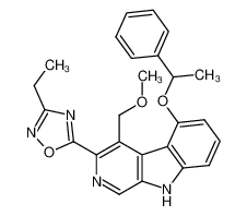 5-(1-phenyl ethoxy)-3-(5'-(3'-ethyl-(1,2,4-oxadiazol))yl)-4-methoxymethyl-β-carboline CAS:96136-78-6 manufacturer & supplier