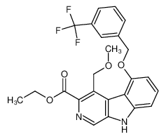 5-(3-trifluoromethylbenzyloxy)-4-methoxymethyl-β-carboline-3-carboxylic acid ethyl ester CAS:96137-06-3 manufacturer & supplier