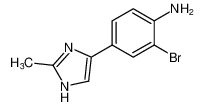 Benzenamine, 2-bromo-4-(2-methyl-1H-imidazol-4-yl)- CAS:96139-83-2 manufacturer & supplier