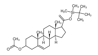 Acetic acid (8S,9S,10R,13S,14S)-17-[1-(tert-butyl-dimethyl-silanyloxy)-vinyl]-10,13-dimethyl-2,3,4,7,8,9,10,11,12,13,14,15,16,17-tetradecahydro-1H-cyclopenta[a]phenanthren-3-yl ester CAS:96157-03-8 manufacturer & supplier