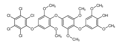 4-(4-(2,6-dimethoxy-4-(perchlorophenoxy)phenoxy)-2,6-dimethoxyphenoxy)-2,6-dimethoxyphenol CAS:96158-73-5 manufacturer & supplier