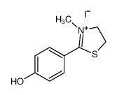 Thiazolium, 4,5-dihydro-2-(4-hydroxyphenyl)-3-methyl-, iodide CAS:96160-02-0 manufacturer & supplier