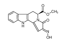 (S)-2-[(E)-Hydroxyimino]-3-oxo-2,5,6,11-tetrahydro-3H-indolizino[8,7-b]indole-5-carboxylic acid methyl ester CAS:96165-64-9 manufacturer & supplier