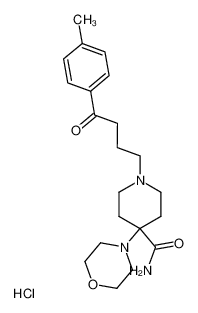 4-Morpholin-4-yl-1-(4-oxo-4-p-tolyl-butyl)-piperidine-4-carboxylic acid amide; hydrochloride CAS:96168-04-6 manufacturer & supplier