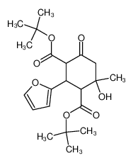 2-furan-2-yl-4-hydroxy-4-methyl-6-oxo-cyclohexane-1,3-dicarboxylic acid di-tert-butyl ester CAS:96171-90-3 manufacturer & supplier