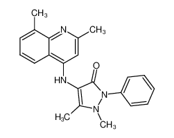 4-(2,8-dimethyl-quinolin-4-ylamino)-1,5-dimethyl-2-phenyl-1,2-dihydro-pyrazol-3-one CAS:96172-37-1 manufacturer & supplier