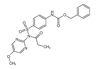 {4-[(5-methoxy-pyrimidin-2-yl)-propionyl-sulfamoyl]-phenyl}-carbamic acid benzyl ester CAS:96172-55-3 manufacturer & supplier