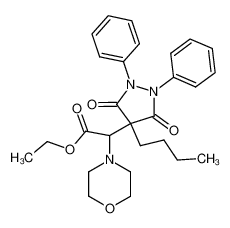 (4-butyl-3,5-dioxo-1,2-diphenyl-pyrazolidin-4-yl)-morpholin-4-yl-acetic acid ethyl ester CAS:96175-85-8 manufacturer & supplier