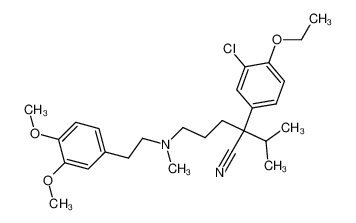 Isopropyl-(3-chlor-4-ethoxy-phenyl)-(3-(methyl-homoveratryl-amino)-propyl)-acetonitril CAS:96177-09-2 manufacturer & supplier