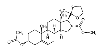 3β-Acetoxy-20-ethylendioxy-pregn-5-en-16α-carbonsaeure-methylester CAS:96177-72-9 manufacturer & supplier