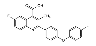 6-fluoro-2-(4-(4-fluorophenoxy)phenyl)-3-methylquinoline-4-carboxylic acid CAS:96187-59-6 manufacturer & supplier