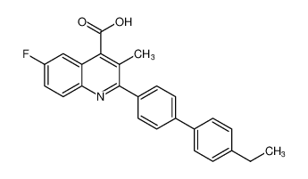 2-(4'-ethyl-[1,1'-biphenyl]-4-yl)-6-fluoro-3-methylquinoline-4-carboxylic acid CAS:96187-64-3 manufacturer & supplier