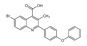 6-bromo-3-methyl-2-(4-phenoxyphenyl)quinoline-4-carboxylic acid CAS:96201-25-1 manufacturer & supplier