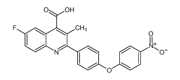 6-fluoro-3-methyl-2-(4-(4-nitrophenoxy)phenyl)quinoline-4-carboxylic acid CAS:96201-58-0 manufacturer & supplier