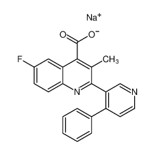 sodium 6-fluoro-3-methyl-2-(4-phenylpyridin-3-yl)quinoline-4-carboxylate CAS:96202-02-7 manufacturer & supplier