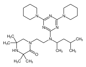 1-(2-((4,6-di(piperidin-1-yl)-1,3,5-triazin-2-yl)(4-methylpentan-2-yl)amino)ethyl)-3,3,5,5-tetramethylpiperazin-2-one CAS:96204-47-6 manufacturer & supplier