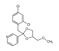 3-(2-(2,4-dichlorobenzyl)-4-(methoxymethyl)-1,3-dioxolan-2-yl)pyridine CAS:96206-02-9 manufacturer & supplier