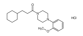 3-cyclohexyl-1-(4-(2-methoxyphenyl)piperazin-1-yl)propan-1-one hydrochloride CAS:96221-93-1 manufacturer & supplier