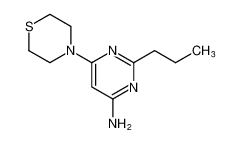 4-Pyrimidinamine, 2-propyl-6-(4-thiomorpholinyl)- CAS:96225-73-9 manufacturer & supplier