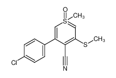 3-(4-Chloro-phenyl)-1-methyl-5-methylsulfanyl-1-oxo-1λ6-thiopyran-4-carbonitrile CAS:96232-47-2 manufacturer & supplier