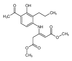 dimethyl (Z)-3-((4-acetyl-3-hydroxy-2-propylphenyl)amino)pent-2-enedioate CAS:96237-81-9 manufacturer & supplier