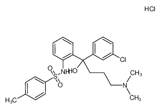 4-(2-(N-((4-methylphenyl)sulfonyl)amino)phenyl)-4-(3-chlorophenyl)-4-hydroxy-N,N-dimethyl-1-butanamine hydrochloride CAS:96245-67-9 manufacturer & supplier