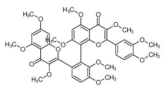 8-(2,3-dimethoxy-6-(3,5,7-trimethoxy-4-oxo-4H-chromen-2-yl)phenyl)-2-(3,4-dimethoxyphenyl)-3,5,7-trimethoxy-4H-chromen-4-one CAS:96253-83-7 manufacturer & supplier