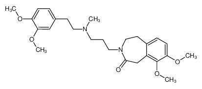 3-(3-{[2-(3,4-Dimethoxy-phenyl)-ethyl]-methyl-amino}-propyl)-8,9-dimethoxy-1,3,4,5-tetrahydro-benzo[d]azepin-2-one CAS:96255-04-8 manufacturer & supplier