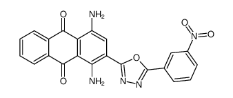 1,4-diamino-2-[5-(3-nitro-phenyl)-[1,3,4]oxadiazol-2-yl]-anthraquinone CAS:96260-34-3 manufacturer & supplier