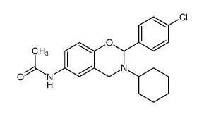 N-[2-(4-chloro-phenyl)-3-cyclohexyl-3,4-dihydro-2H-benzo[e][1,3]oxazin-6-yl]-acetamide CAS:96267-01-5 manufacturer & supplier