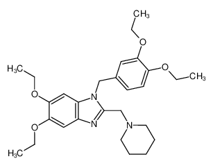 1-(3,4-diethoxy-benzyl)-5,6-diethoxy-2-piperidin-1-ylmethyl-1H-benzoimidazole CAS:96274-62-3 manufacturer & supplier