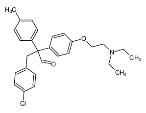 3-(4-Chlor-phenyl)-2-[4-(2-diaethylamino-aethoxy)-phenyl]-2-p-tolyl-propionaldehyd CAS:96275-78-4 manufacturer & supplier