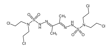 2,2'-(butane-2,3-diylidene)bis(N,N-bis(2-chloroethyl)hydrazine-1-sulfonamide) CAS:96280-05-6 manufacturer & supplier