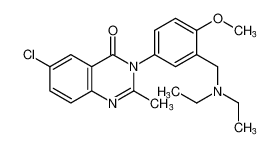 6-chloro-3-(3-((diethylamino)methyl)-4-methoxyphenyl)-2-methylquinazolin-4(3H)-one CAS:96284-95-6 manufacturer & supplier