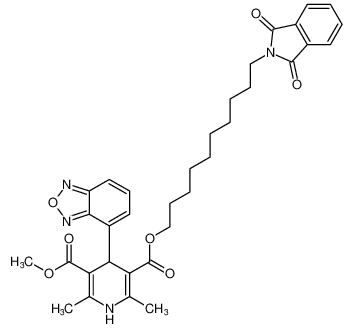 3-(10-(1,3-dioxoisoindolin-2-yl)decyl) 5-methyl 4-(benzo[c][1,2,5]oxadiazol-4-yl)-2,6-dimethyl-1,4-dihydropyridine-3,5-dicarboxylate CAS:96289-03-1 manufacturer & supplier