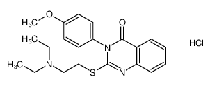 2-((2-(diethylamino)ethyl)thio)-3-(4-methoxyphenyl)quinazolin-4(3H)-one hydrochloride CAS:96300-43-5 manufacturer & supplier