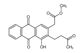 methyl(4-hydroxy-3-(3-oxobutyl)-anthraquinone-2-yl)acetate CAS:96303-80-9 manufacturer & supplier