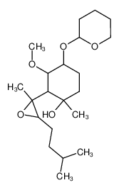 2-Methyl-2-(1'-methyl-1'-hydroxy-3'-methoxy-4'-α-tetrahydropyranyl-oxy-cyclohexyl)-3-isopentyl-oxiran CAS:96309-16-9 manufacturer & supplier