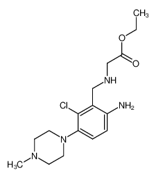 [6-Amino-2-chloro-3-(4-methyl-piperazin-1-yl)-benzylamino]-acetic acid ethyl ester CAS:96336-69-5 manufacturer & supplier