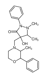 1-phenyl-2,3-dimethyl-4-hydroxy-4-(2'-methyl-3'-phenylmorpholinomethyl)pyrazolidine-5-on CAS:96337-47-2 manufacturer & supplier