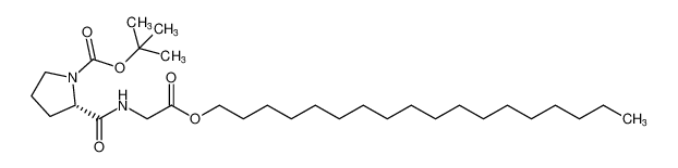 tert-butyl (S)-2-((2-(octadecyloxy)-2-oxoethyl)carbamoyl)pyrrolidine-1-carboxylate CAS:96338-80-6 manufacturer & supplier