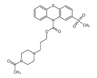 2-methanesulfonyl-phenothiazine-10-carboxylic acid 3-(4-acetyl-piperazin-1-yl)-propyl ester CAS:96369-33-4 manufacturer & supplier